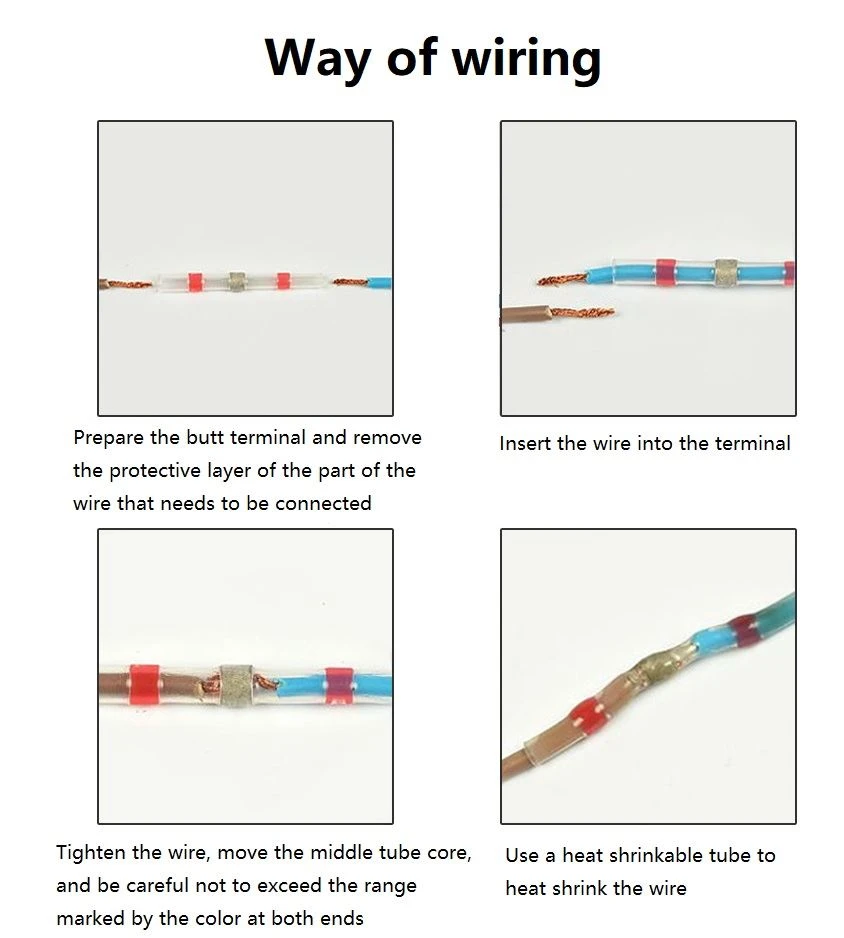 How do you use a solder butt connector?
